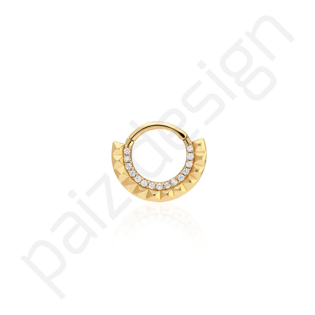Paiz14 K Altın Halka Piercing