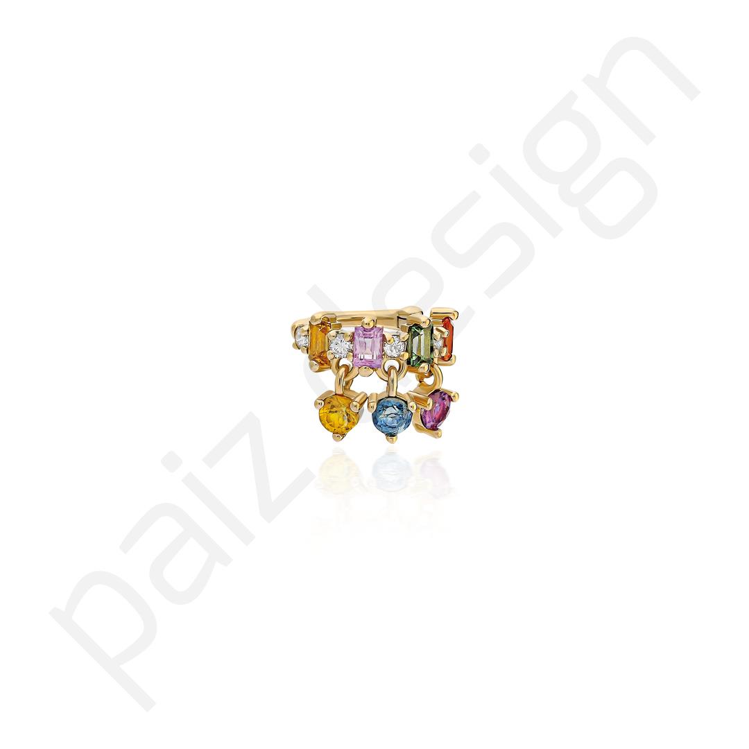 Paiz14 K Altın Halka Piercing