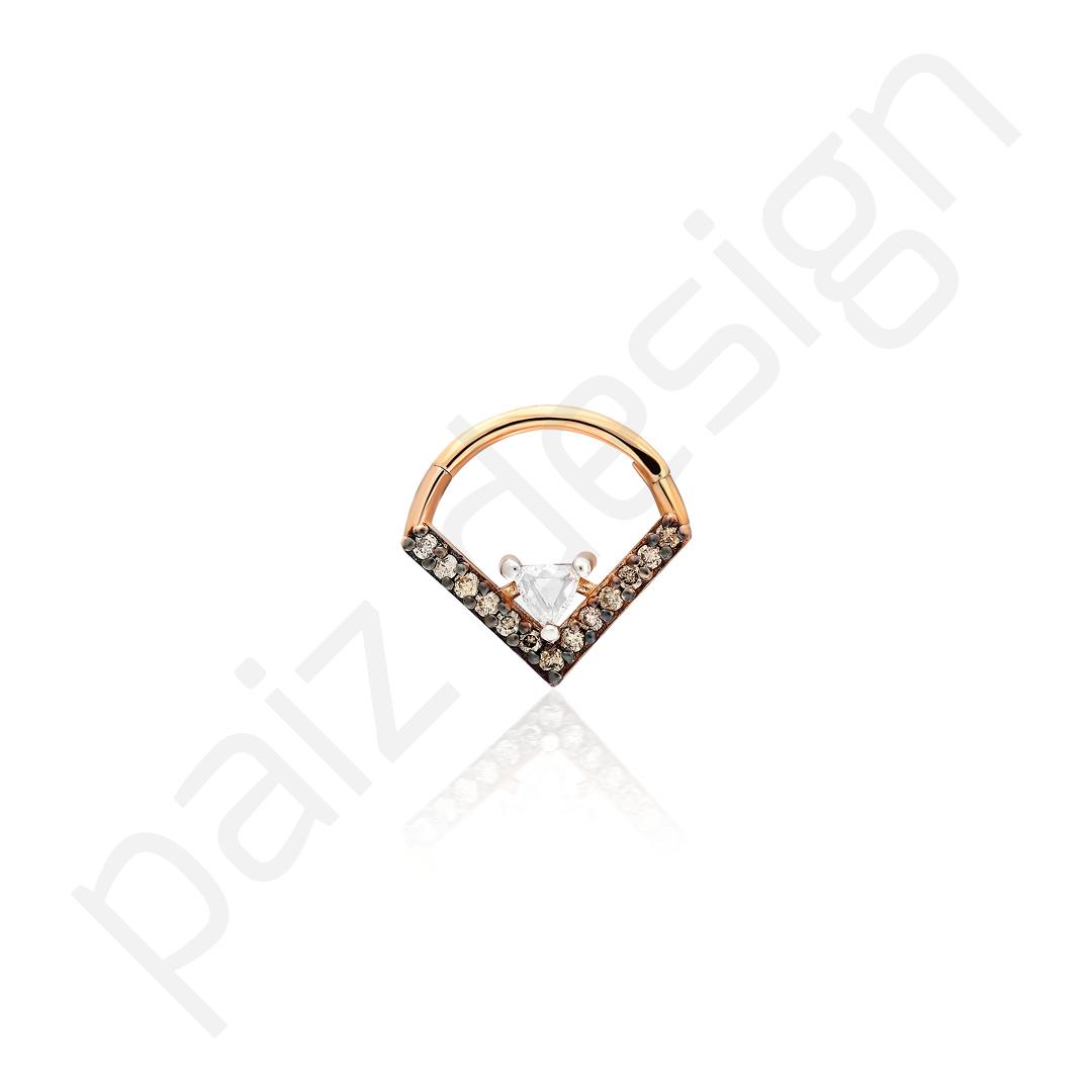 Paiz14 K Altın Halka Piercing