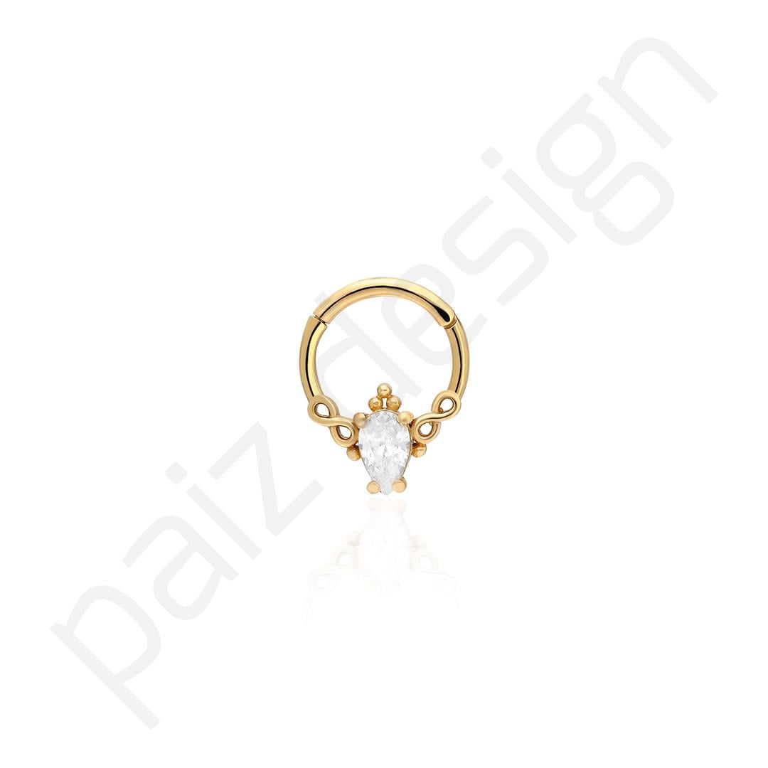 Paiz14 K Altın Halka Piercing