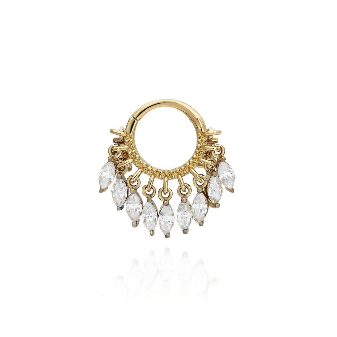 Paiz14 K Altın Halka Piercing