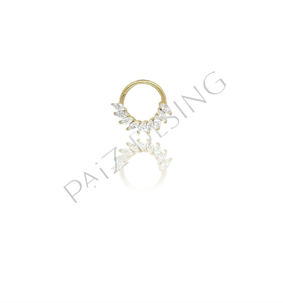 Paiz14 K Altın Halka Piercing