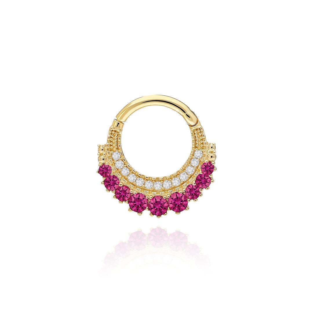 Paiz14 K Altın Halka Piercing