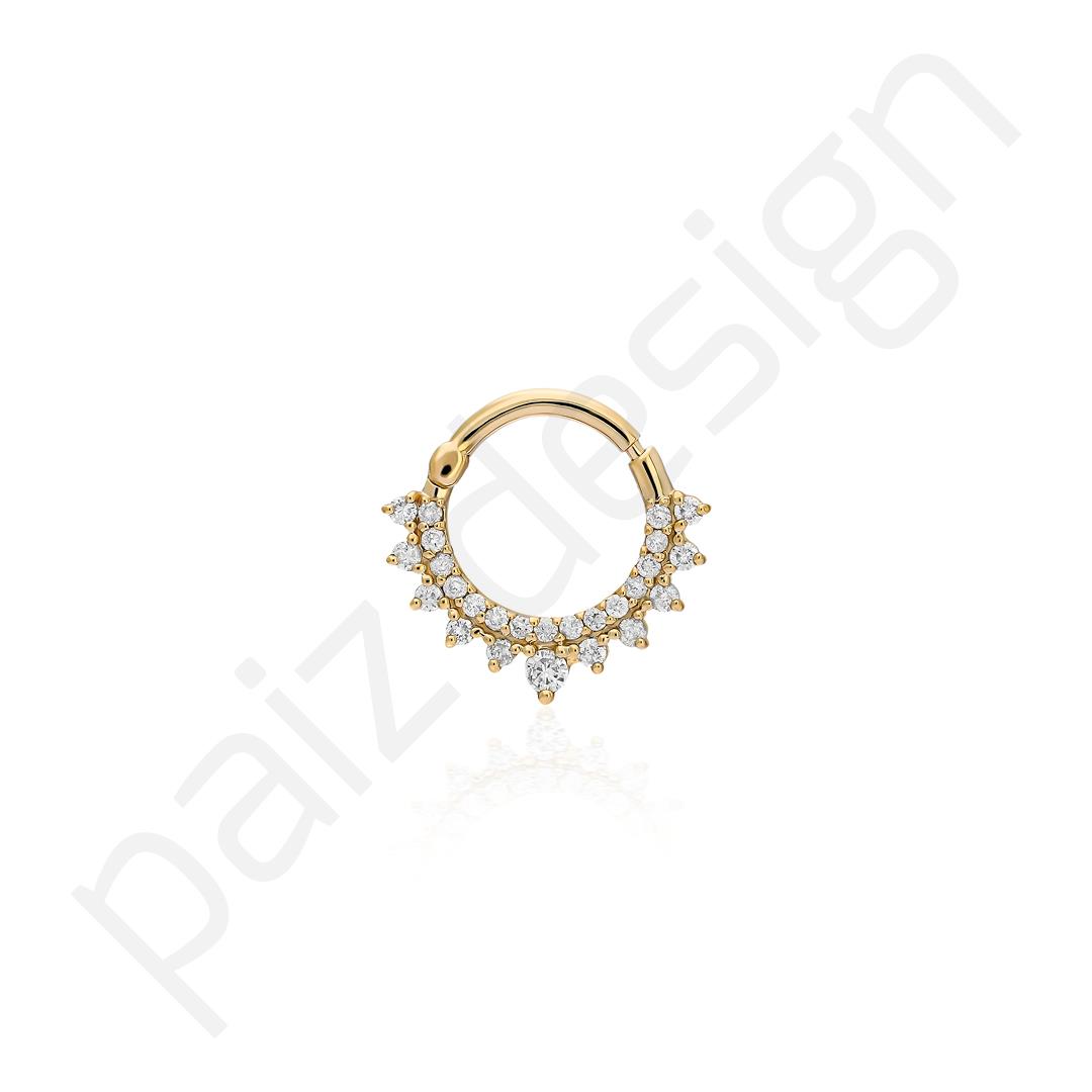 Paiz14 K Altın Halka Piercing