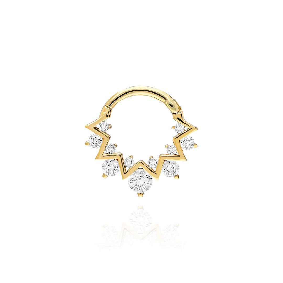 Paiz14 K Altın Halka Piercing