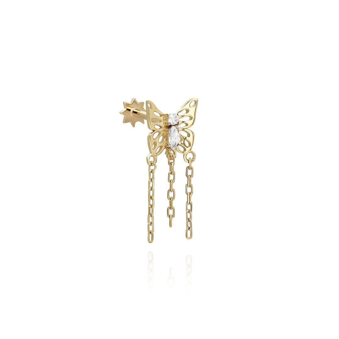 Paiz14 K Altın Piercing