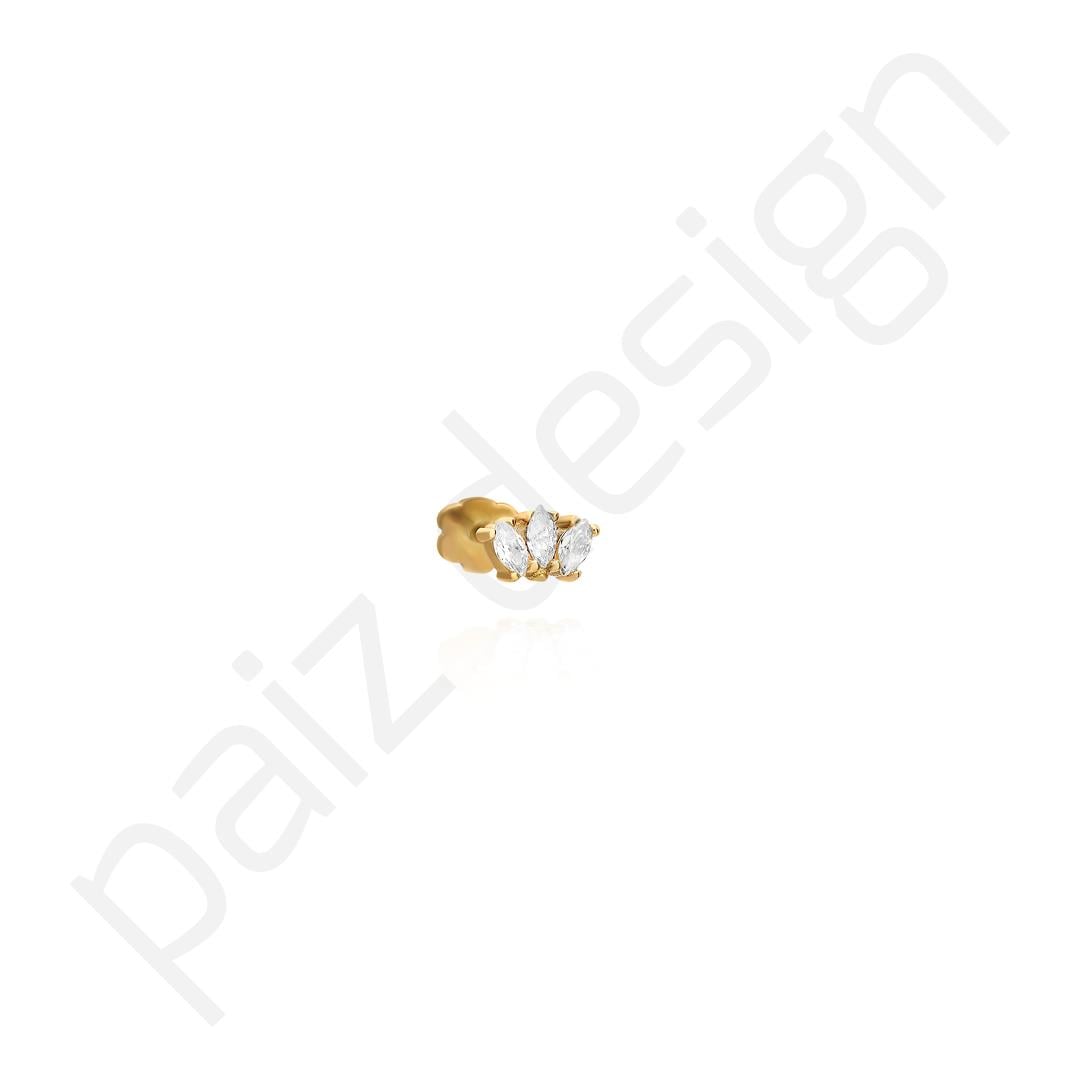 Paiz14 K Altın Piercing