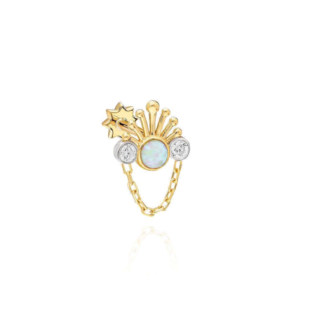 Paiz14 K Altın Piercing