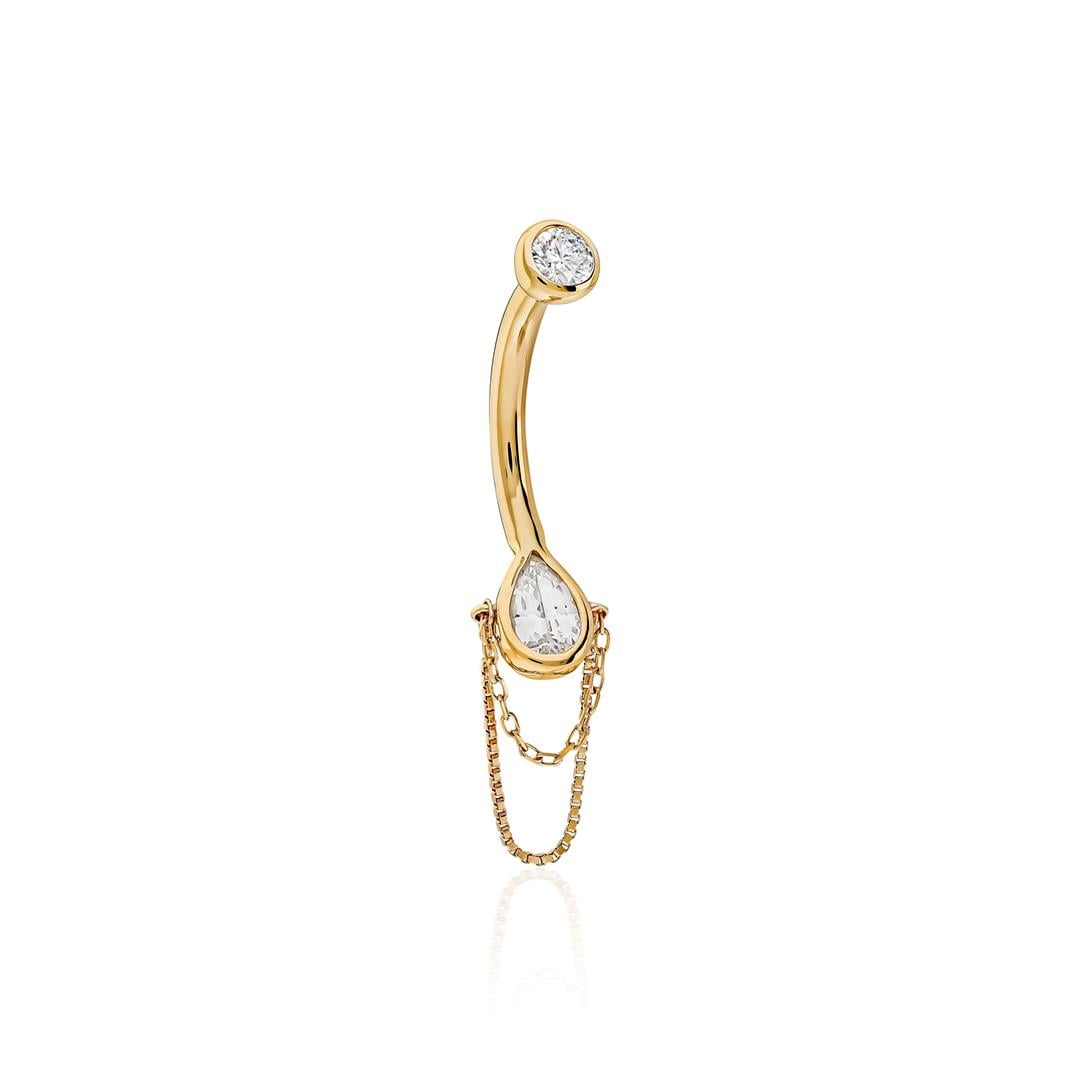 Paiz14 K Altın Piercing 