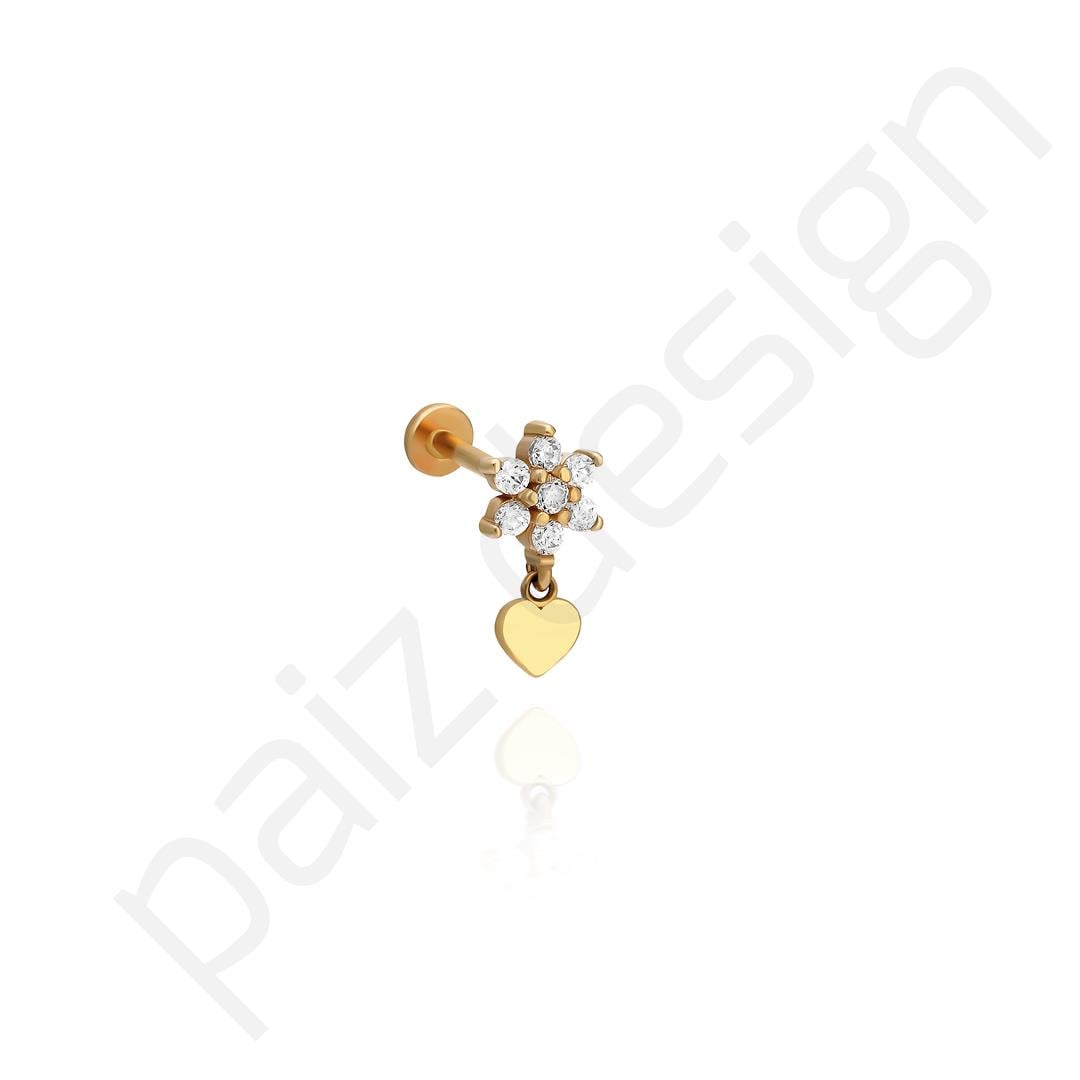 Paiz14 K Altın Piercing