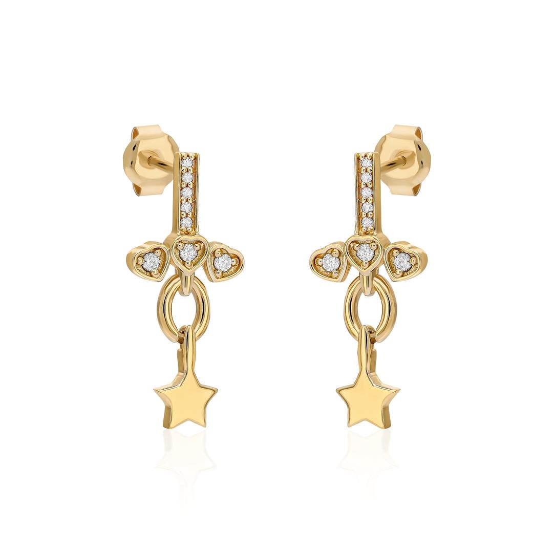 Paiz14 K Altın Piercing