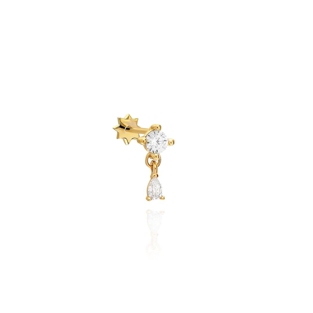 Paiz14 K Altın Piercing