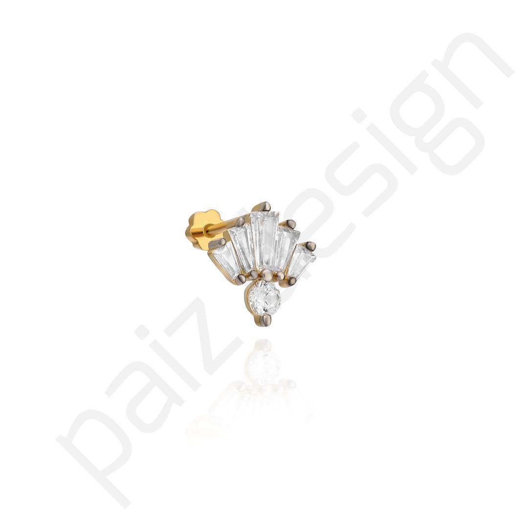 Paiz14 K Altın Piercing