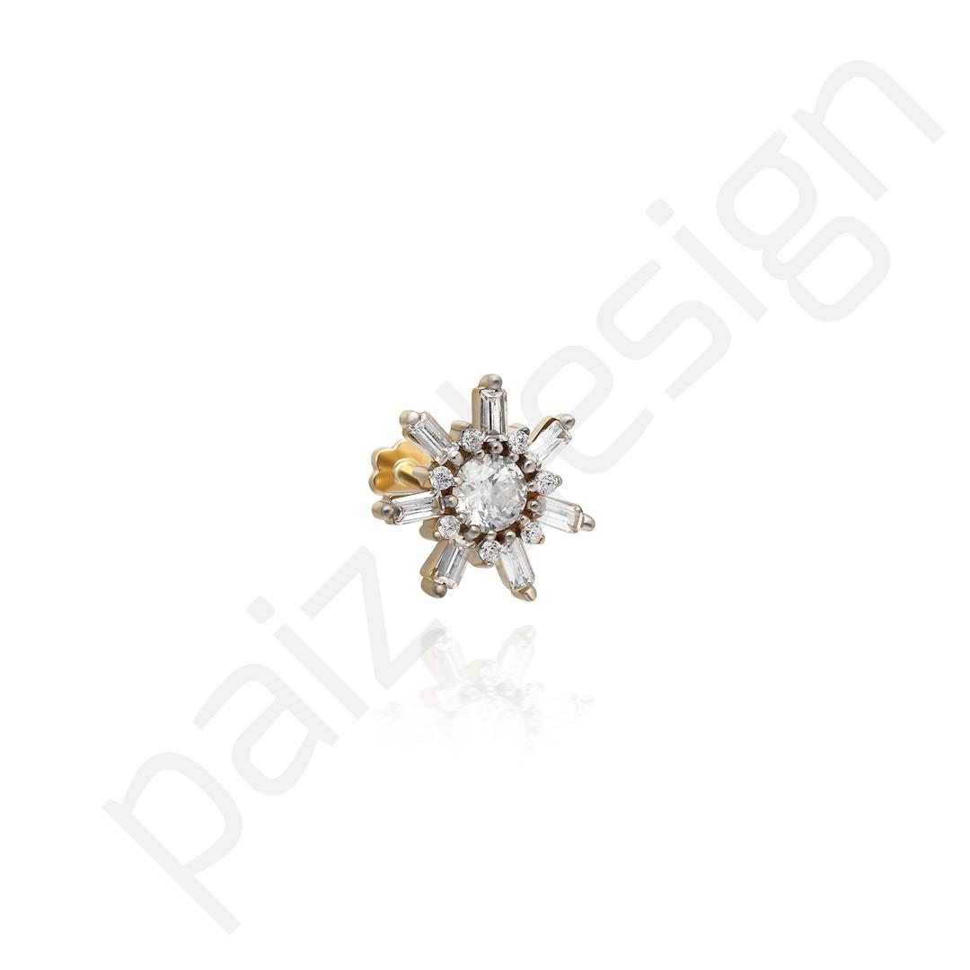 Paiz14 K Altın Piercing