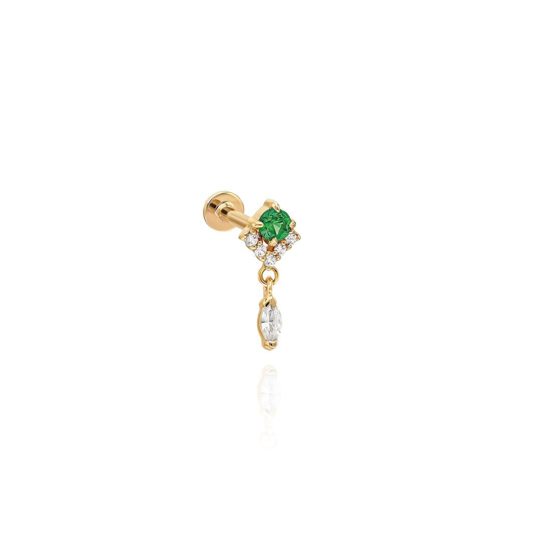 Paiz14 K Altın Piercing