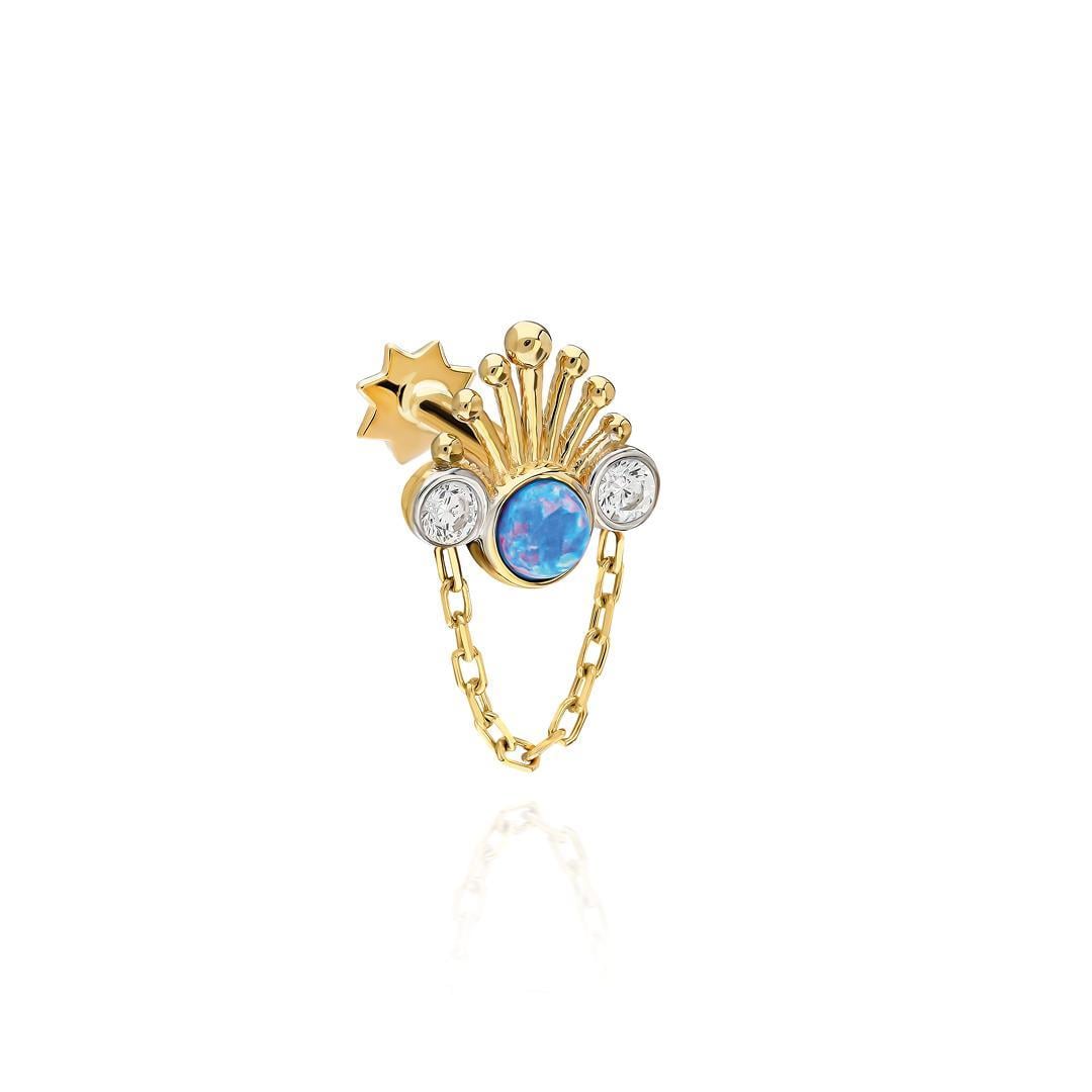Paiz14 K Altın Piercing