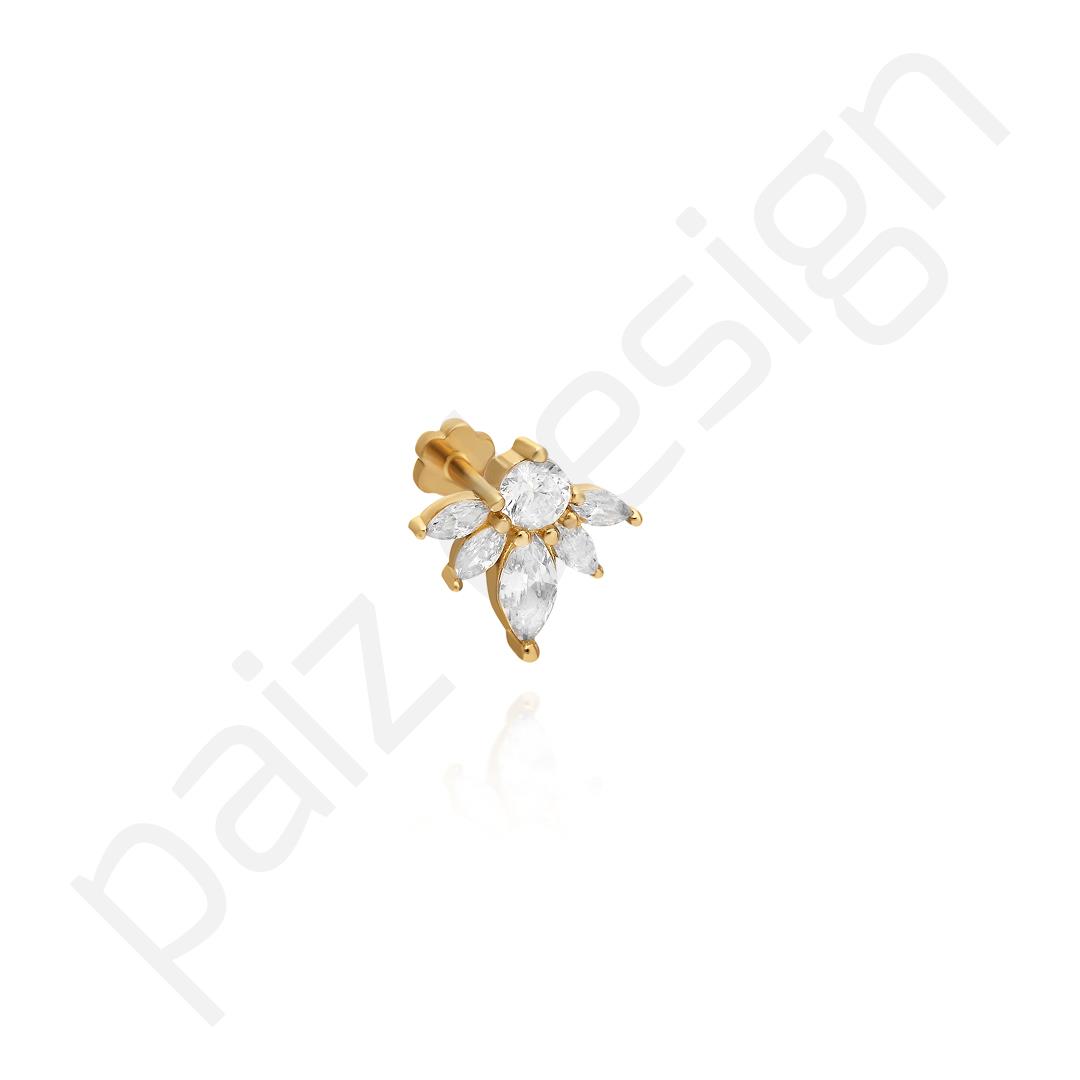 Paiz14 K Altın Piercing