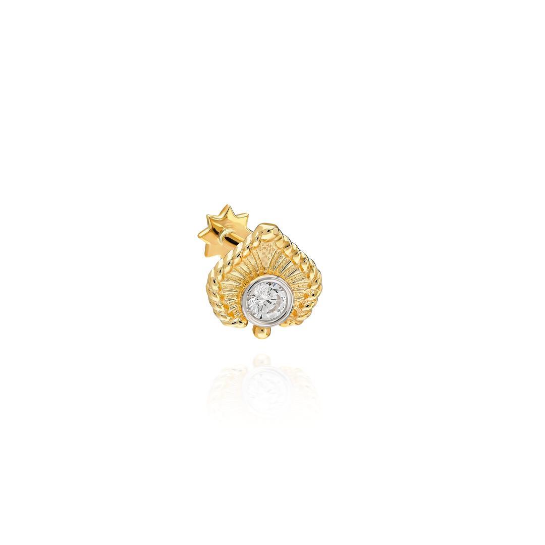 Paiz14 K Altın Piercing