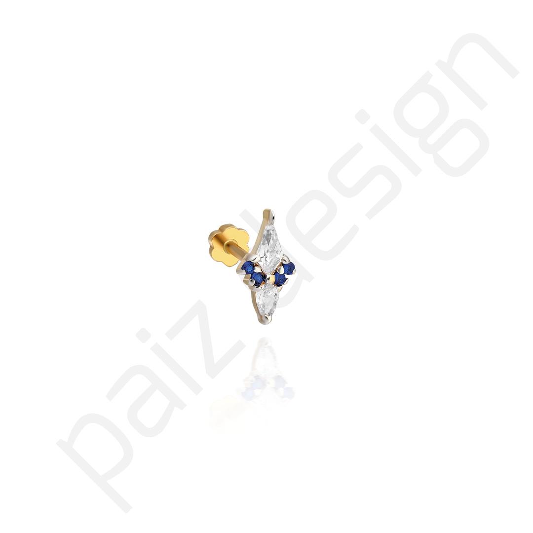 Paiz14 K Altın Piercing