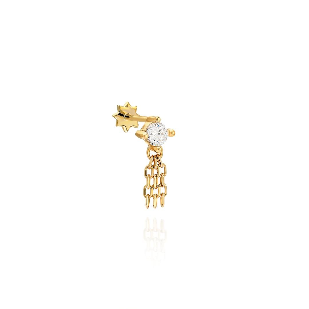 Paiz14 K Altın Piercing