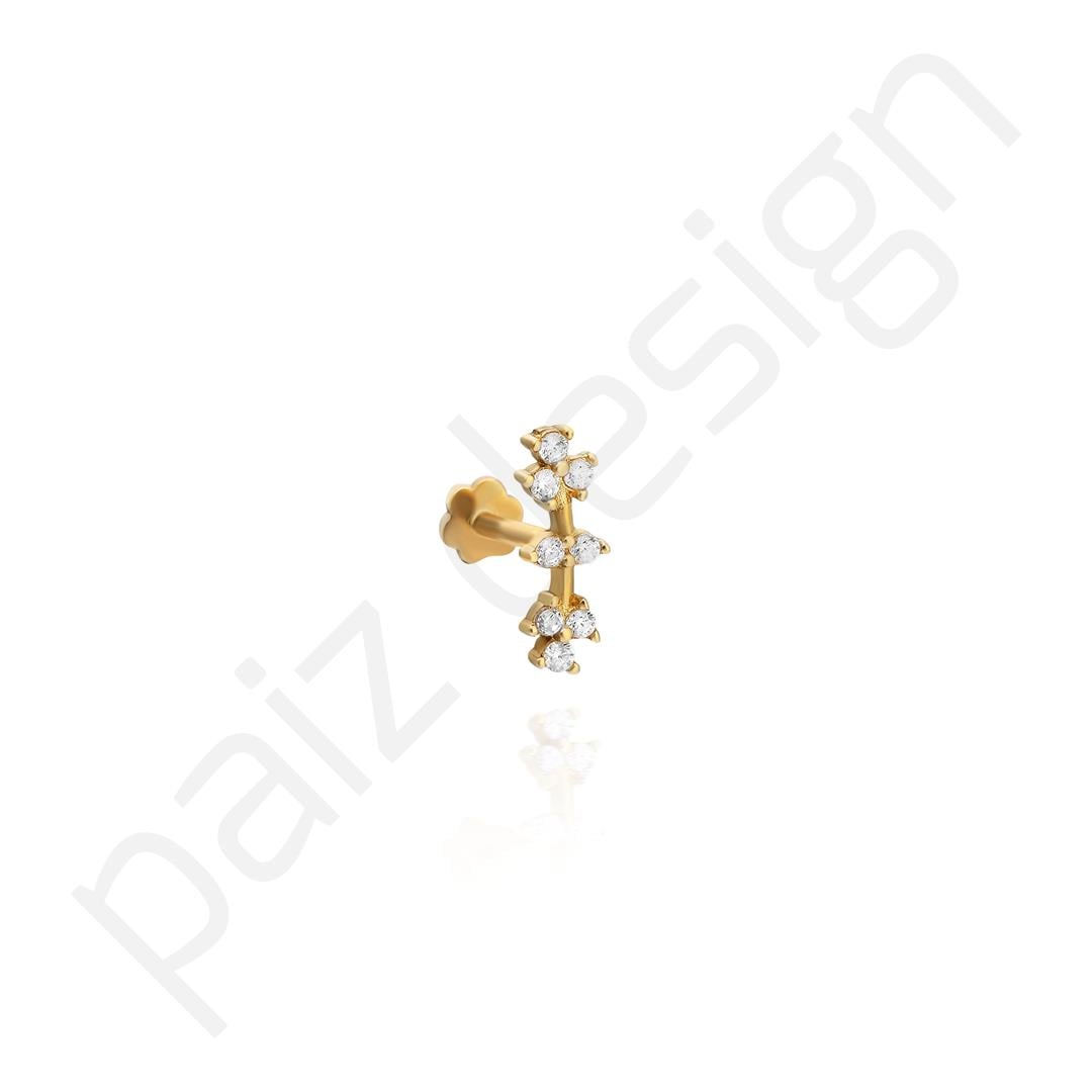 Paiz14 K Altın Piercing