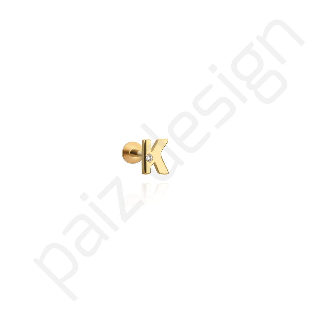 Paiz14 K Altın Pırlanta Piercing