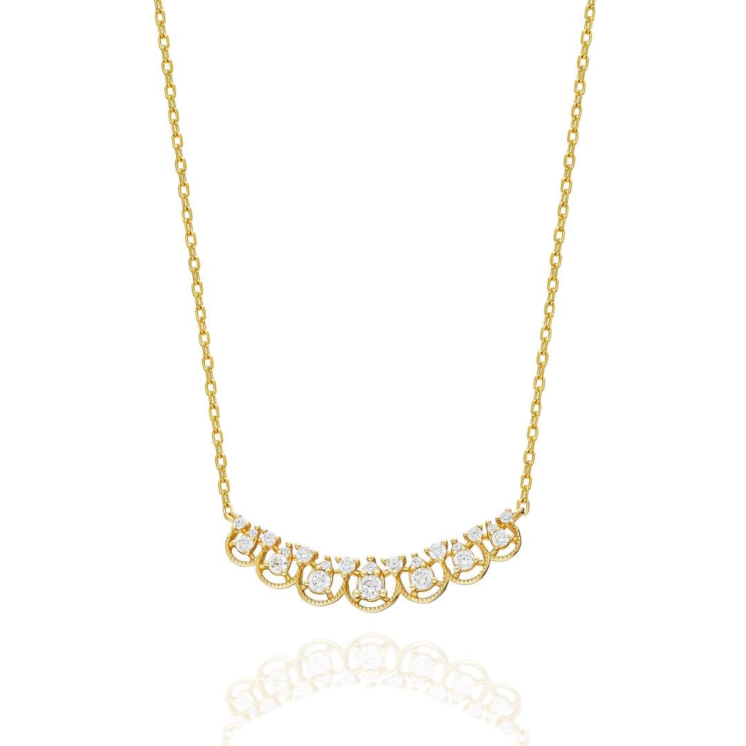 PaizGold Damla Taşlı Kolye 