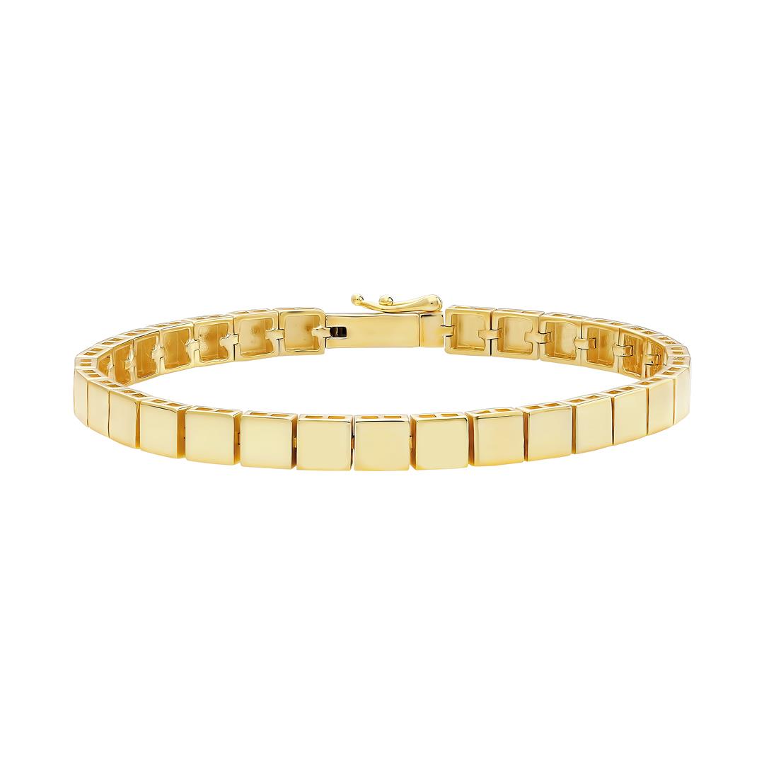 PaizGold Kare Plaka Bileklik 