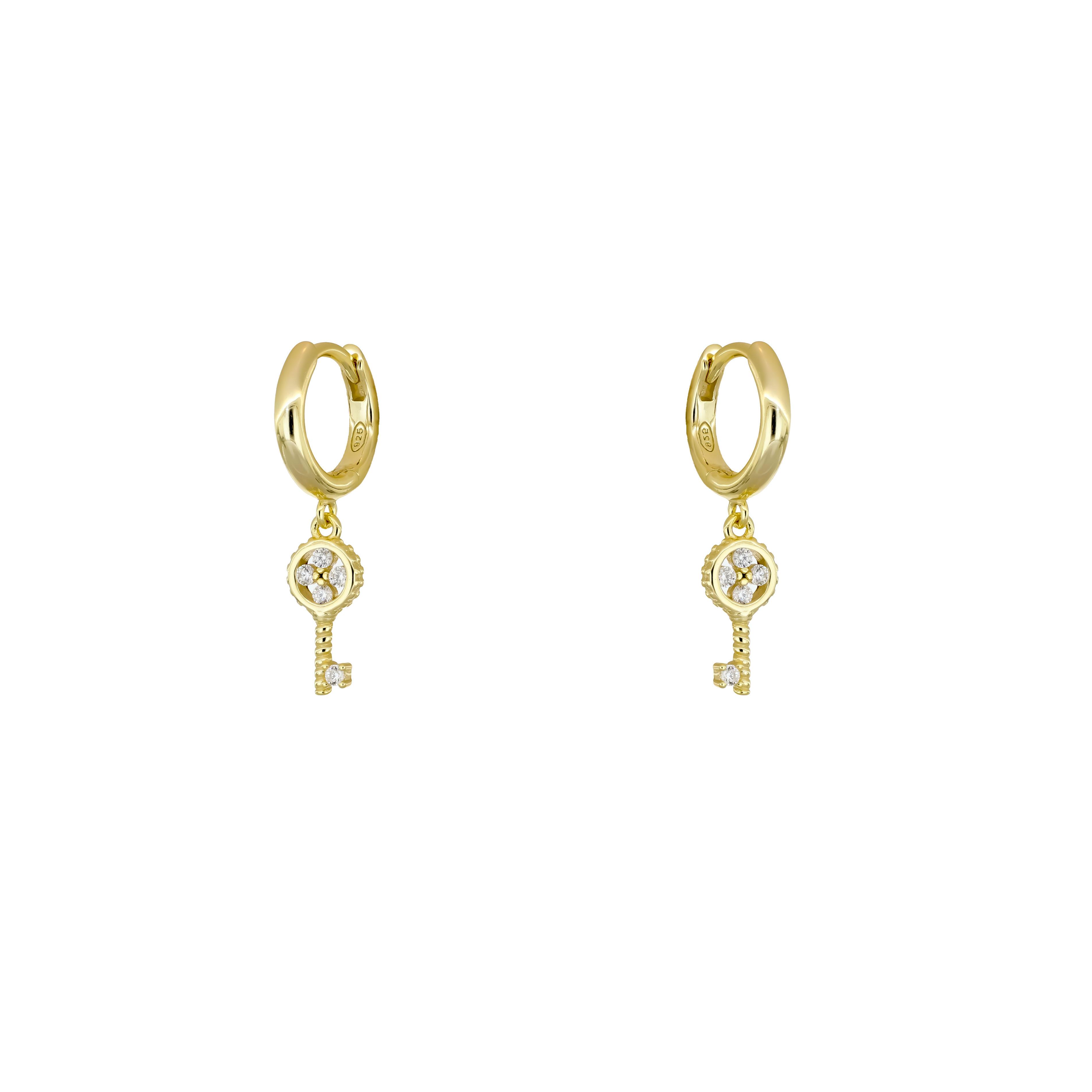 PaizGold Mini Anahtar Küpe 