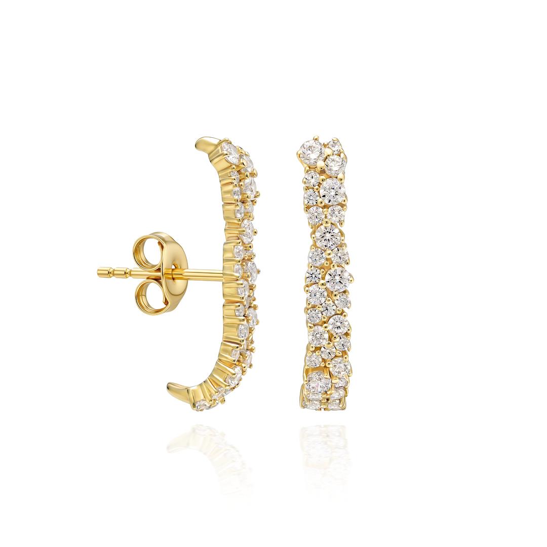 PaizGold Taşlı Küpe 