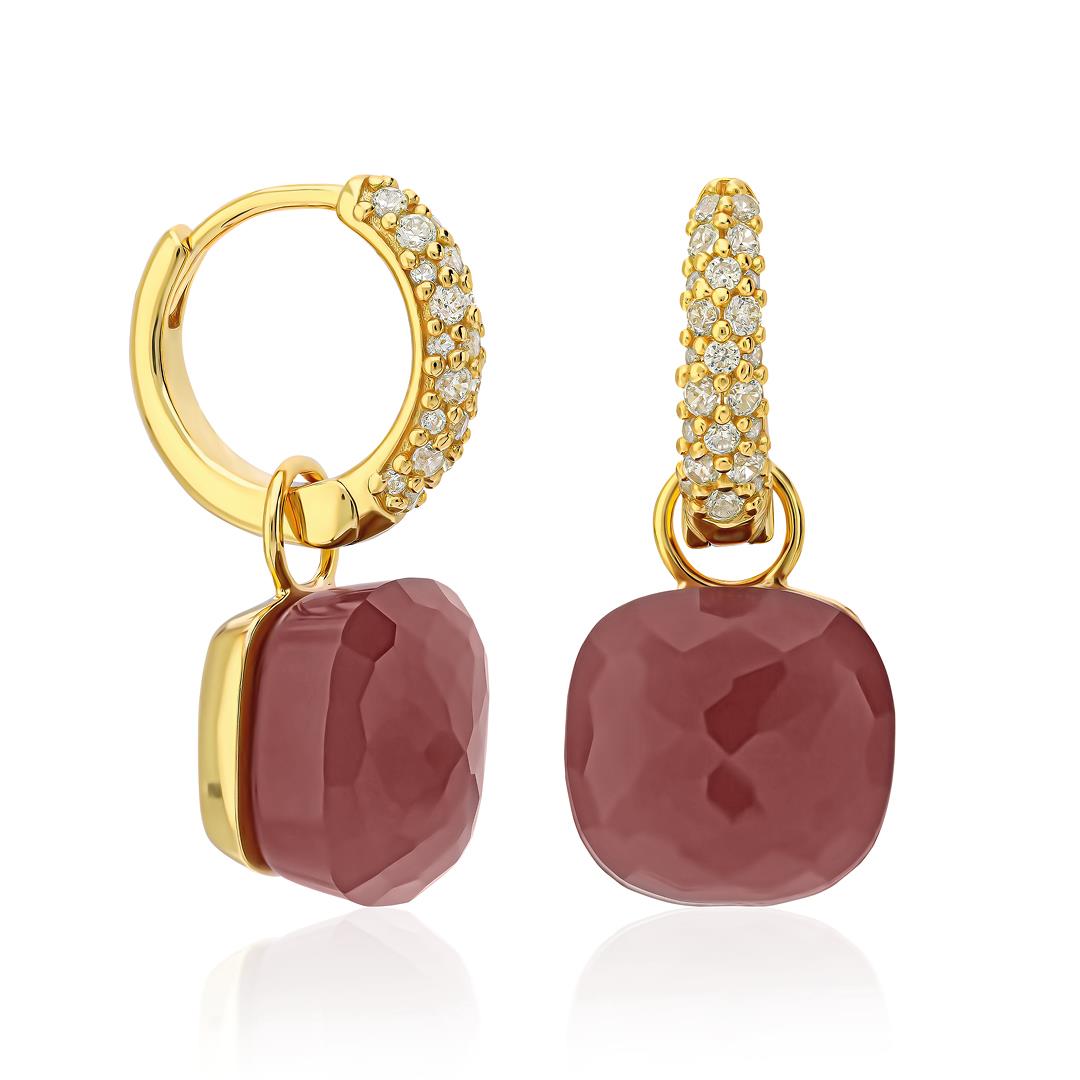 PaizGold Taşlı Küpe 