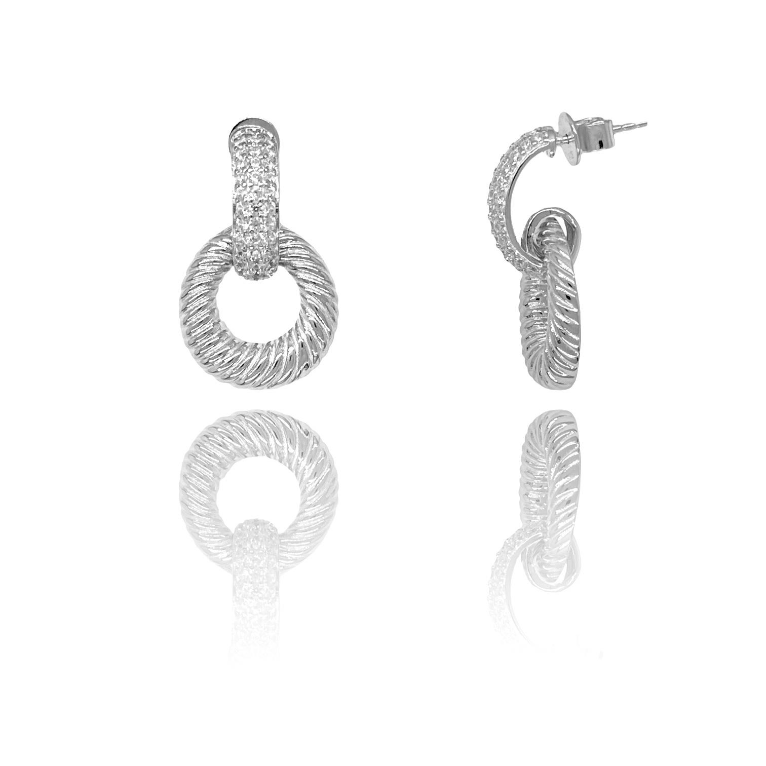 Paizİkili Silver Halka Küpe  