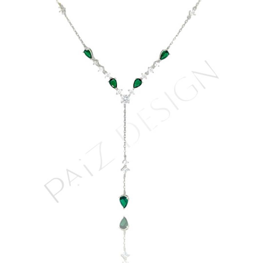 Paizİthal Damla Taşlı Kolye 