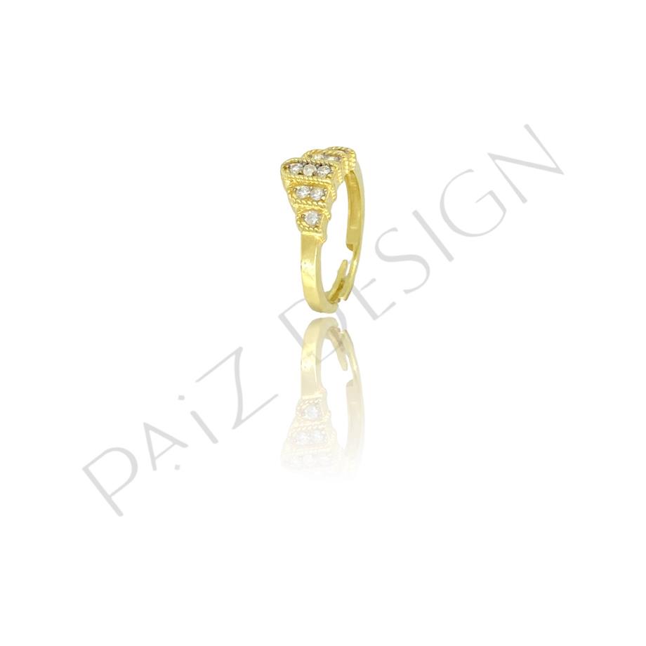 Paizİthal Taşlı Gold Yüzük