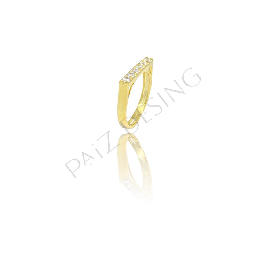Paizİthal Taşlı Gold Yüzük