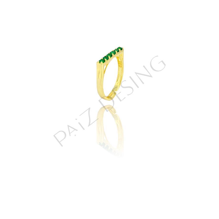 Paizİthal Taşlı Gold Yüzük