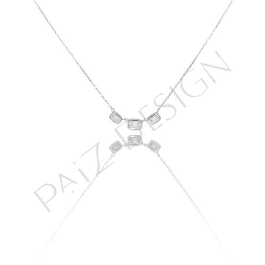 Paizİthal Üç Taşlı Kolye 