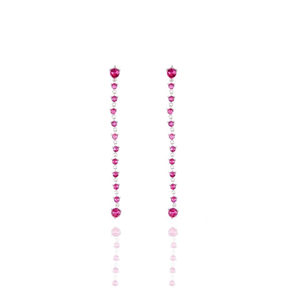 PaizPembe Sıra Taşlı Küpe 