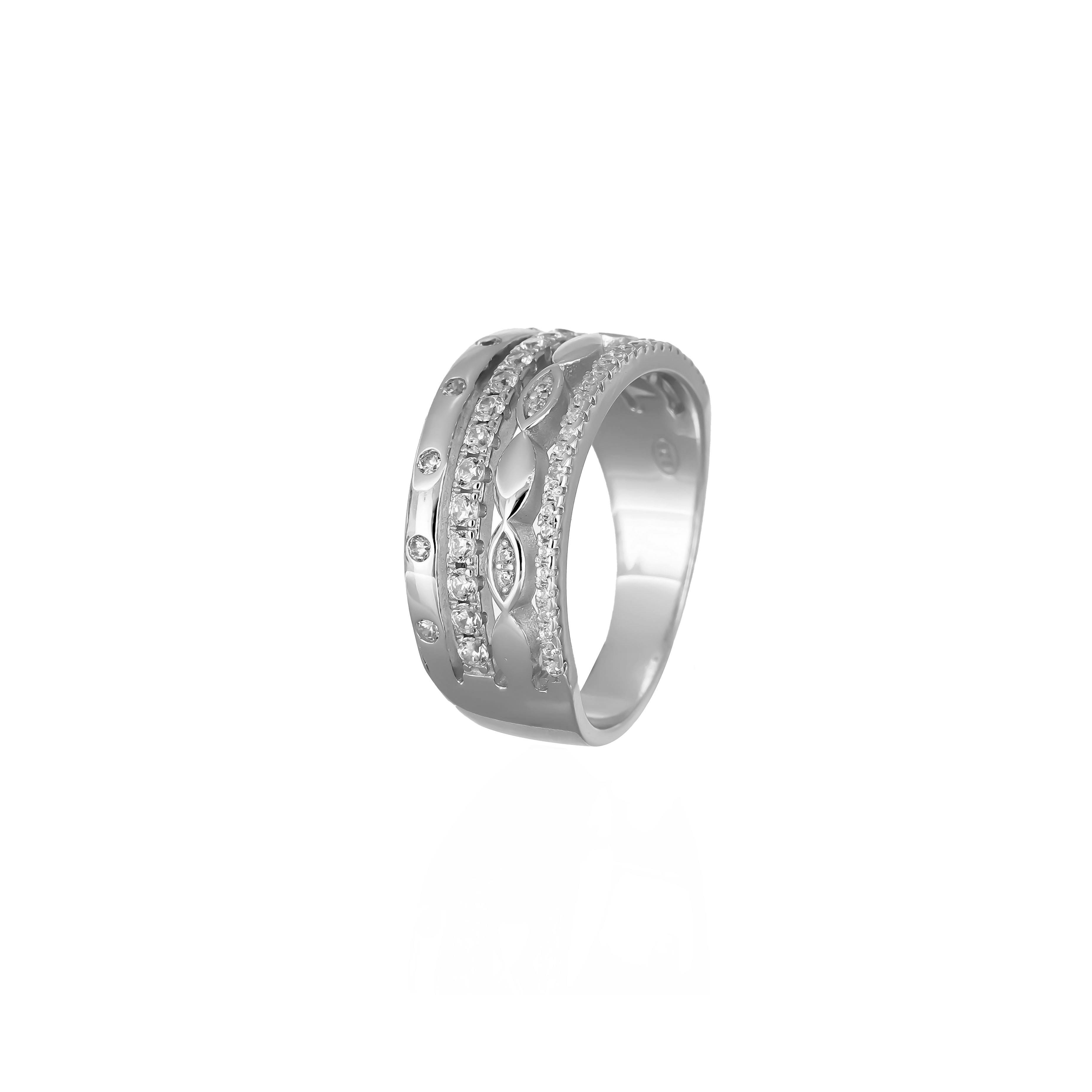 PaizSilver Sıra Taşlı Yüzük