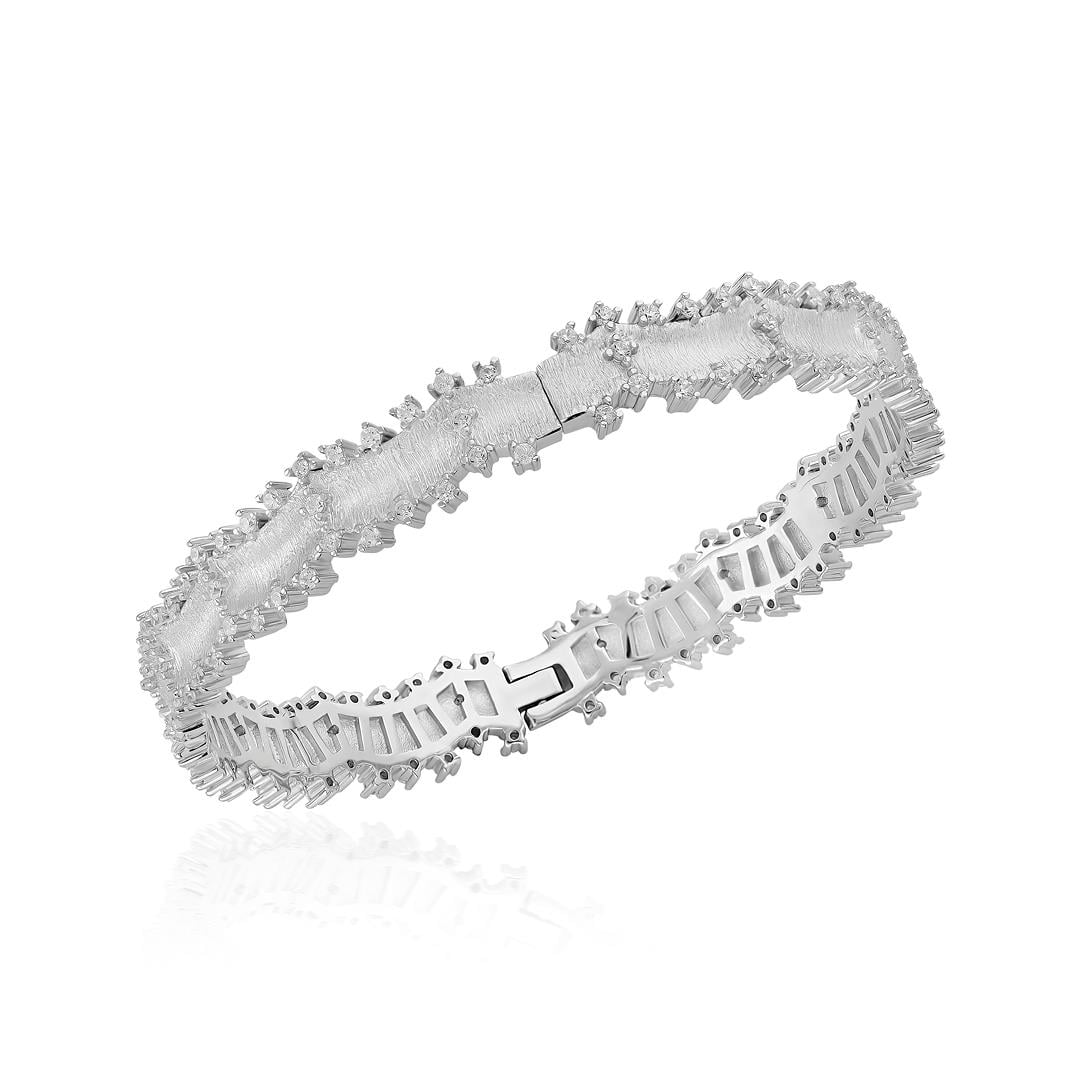 PaizSilver Taşlı Kelepçe 