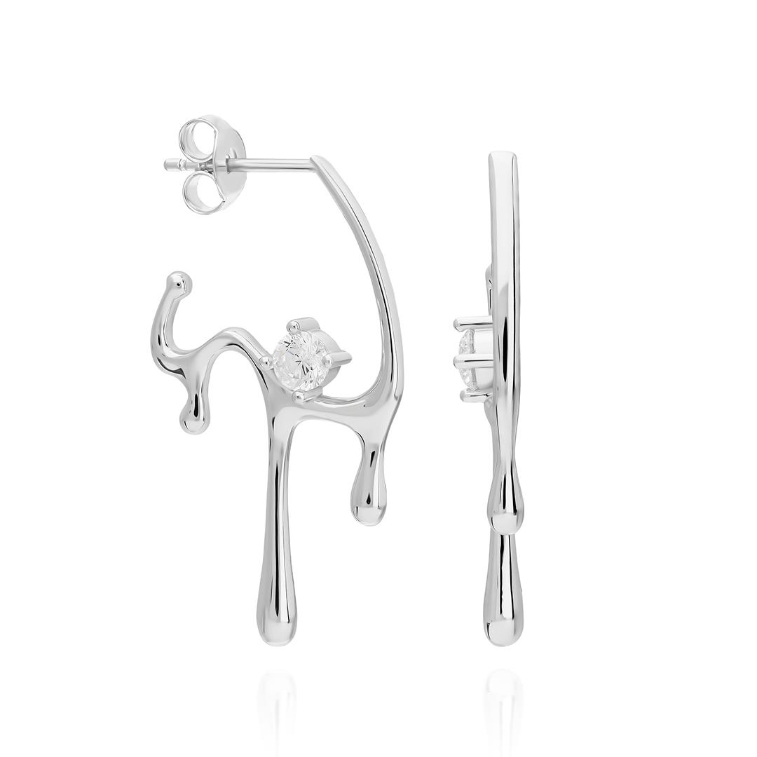 PaizSilver Taşlı Küpe 