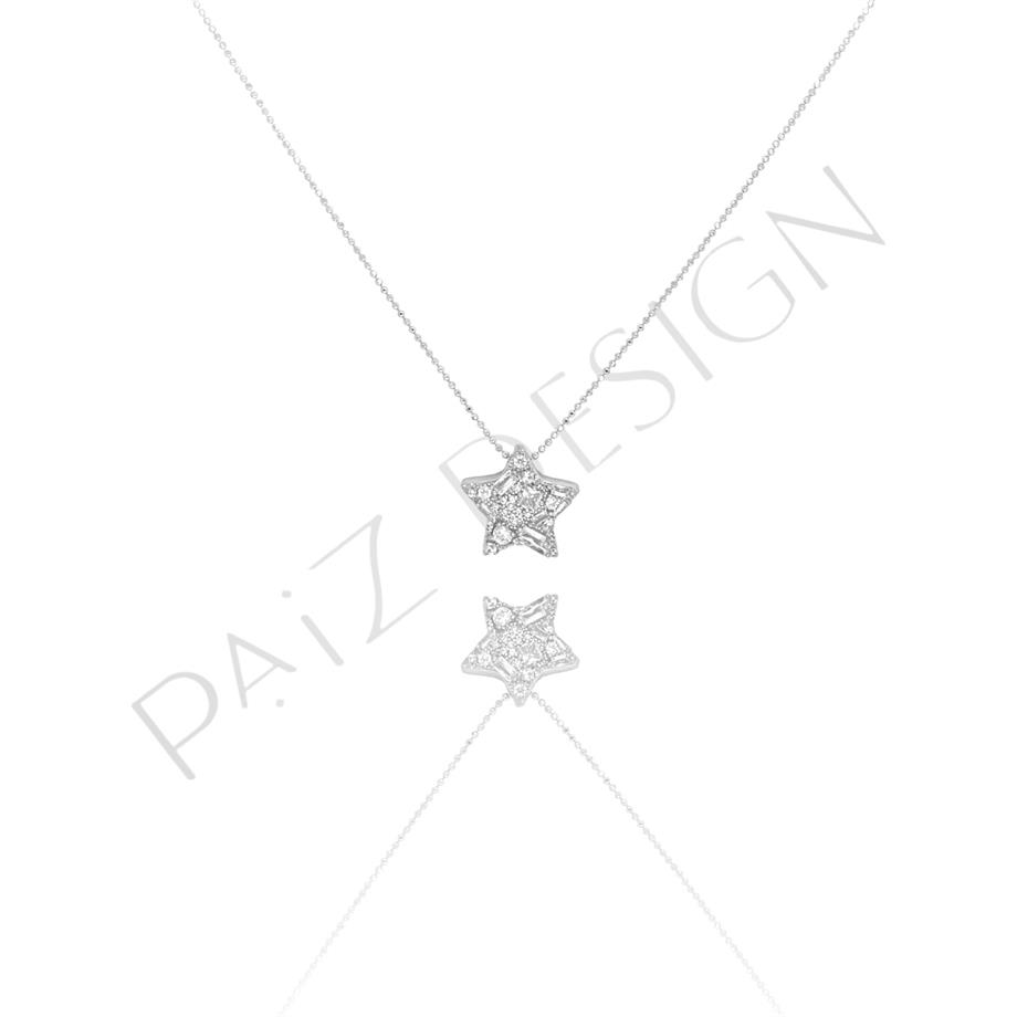 PaizTaşlı Yıldız Silver Kolye 