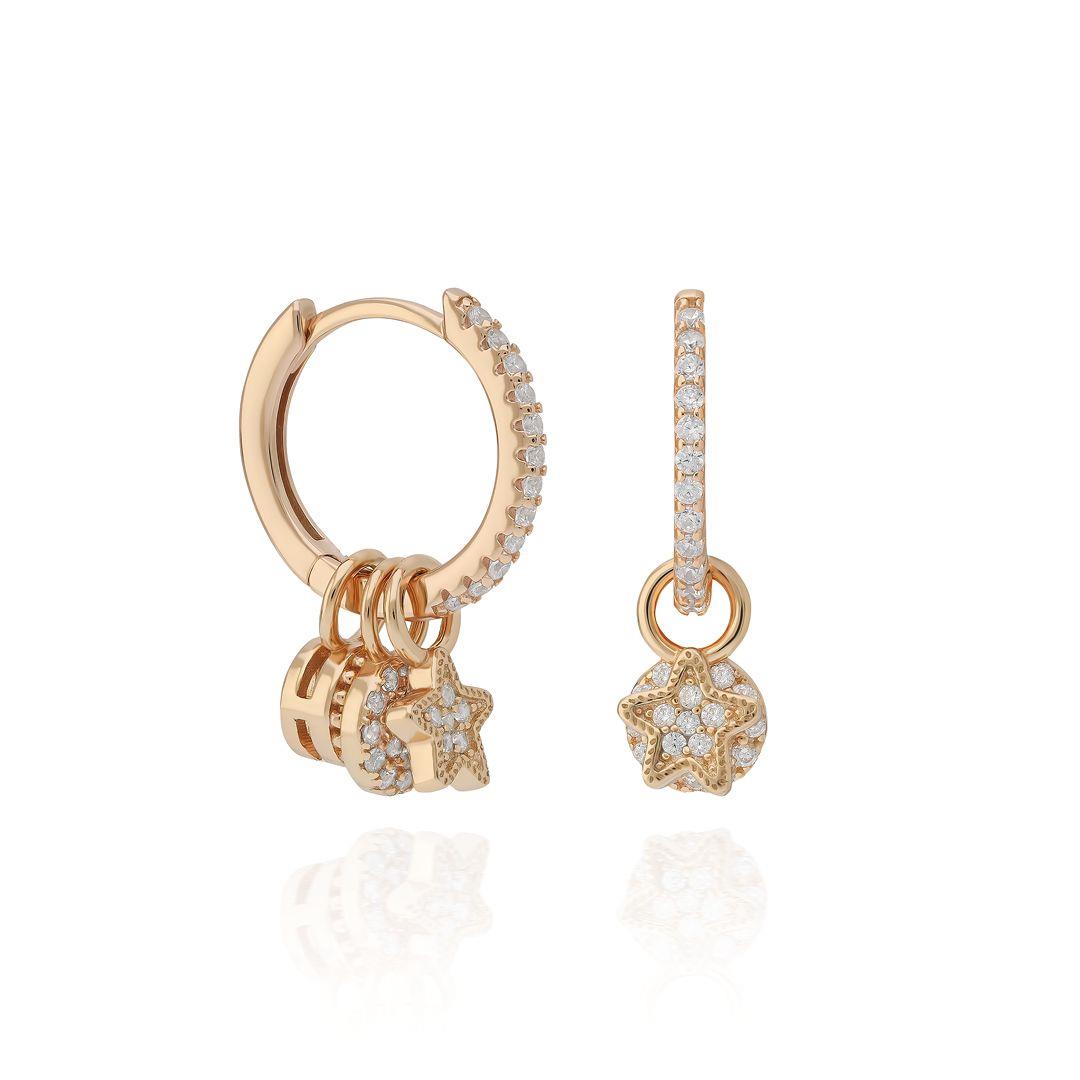 PaizYuvarlak Charm Küpe 