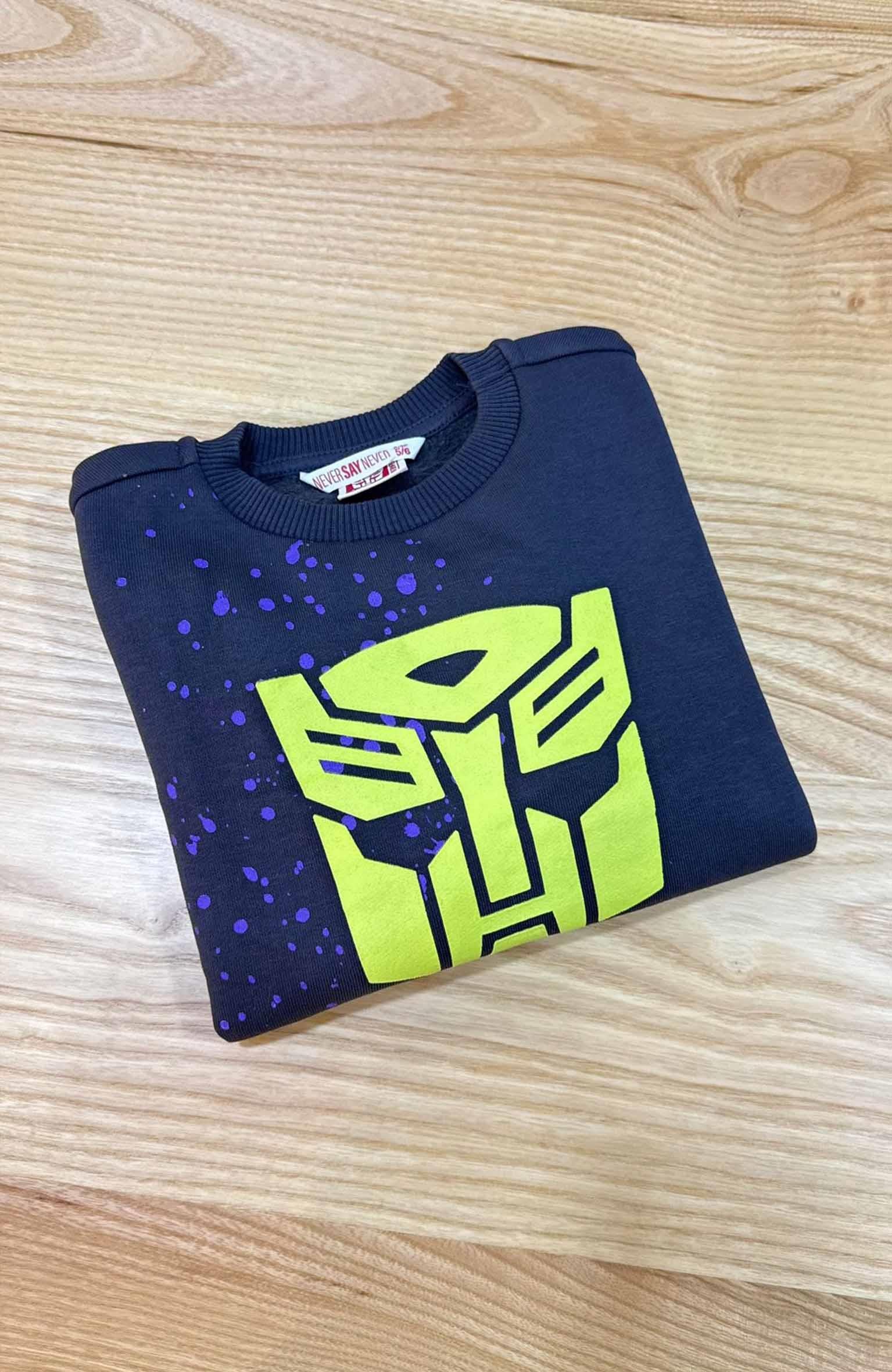 C2054 TRANSFORMERS BASKILI ANTRASİT SWEAT