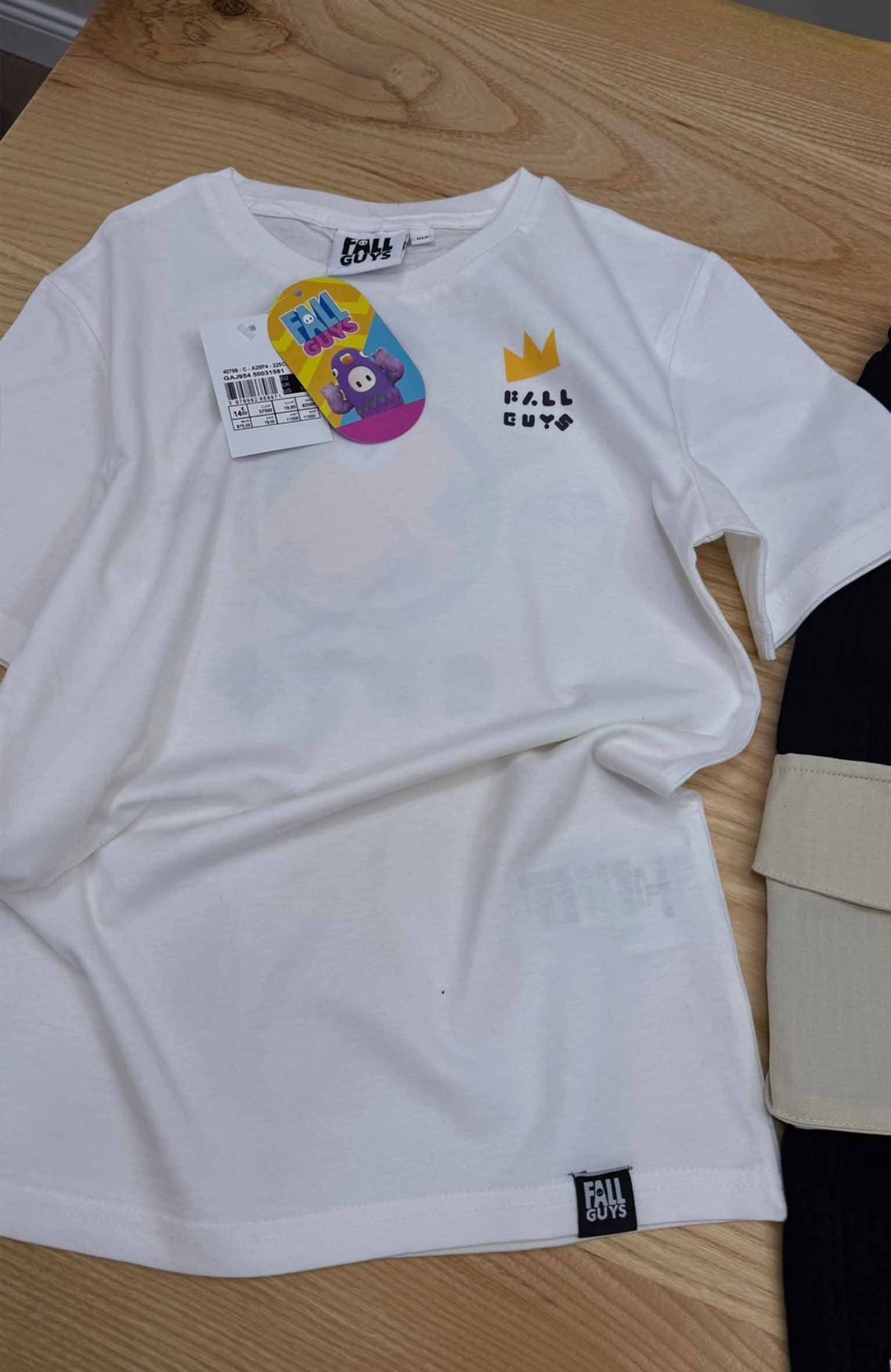 C2188 F.G SIRT BASKI DETAYLI BEYAZ T-SHIRT