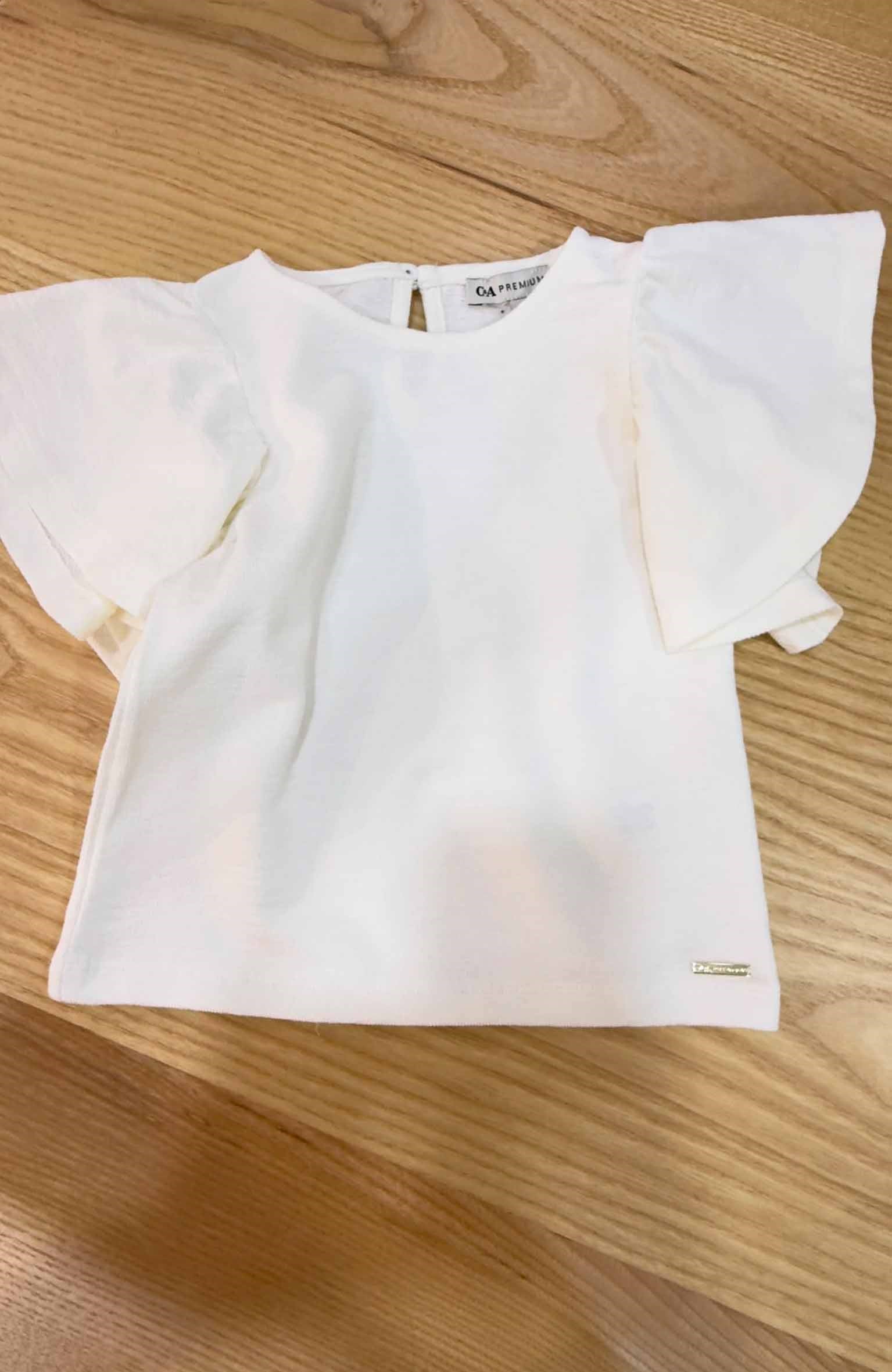 C2451 PREMIUM PAMUKLU EKRU T-SHIRT