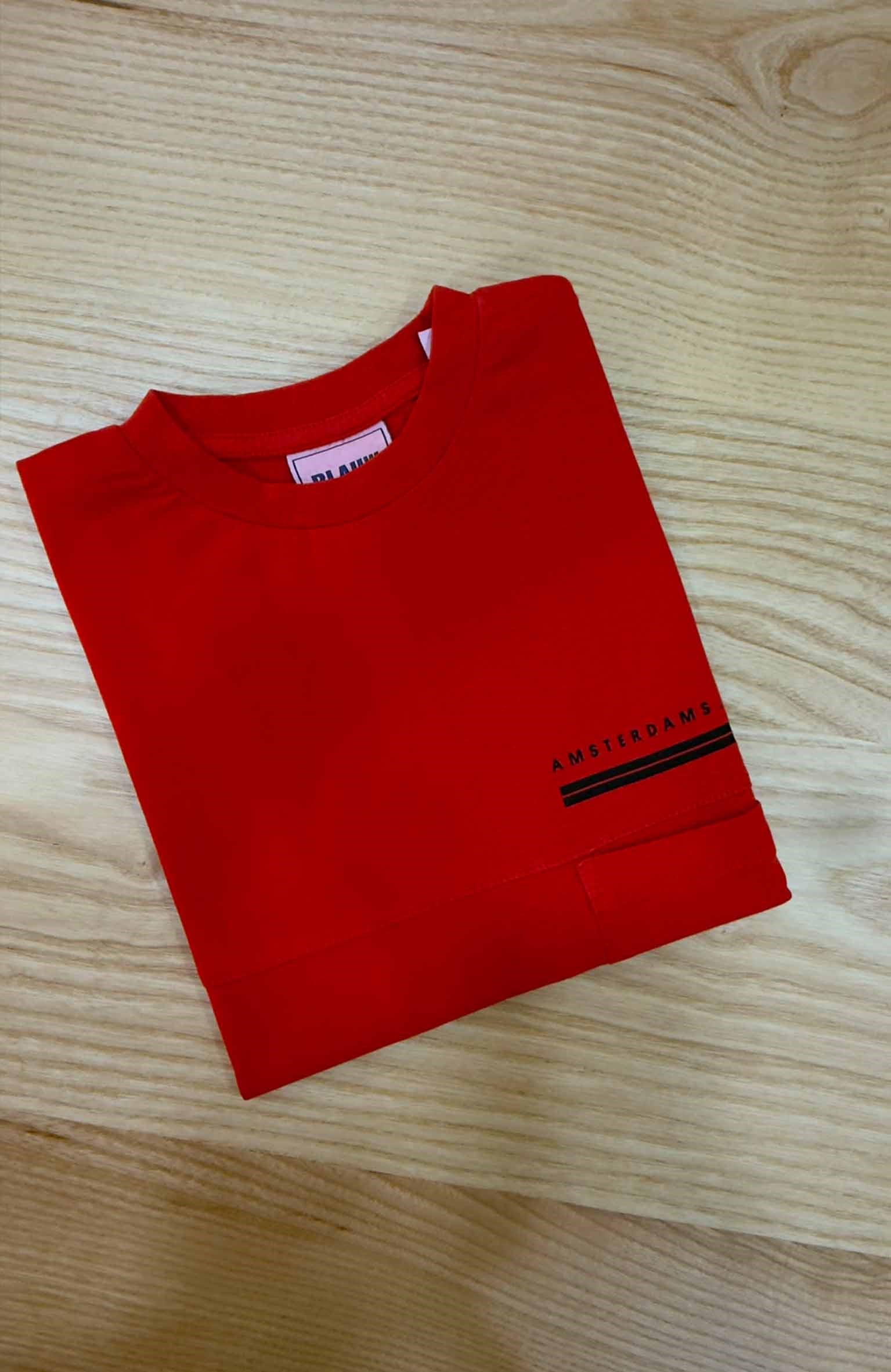 C2502 S&S CEPLİ KIRMIZI T-SHIRT
