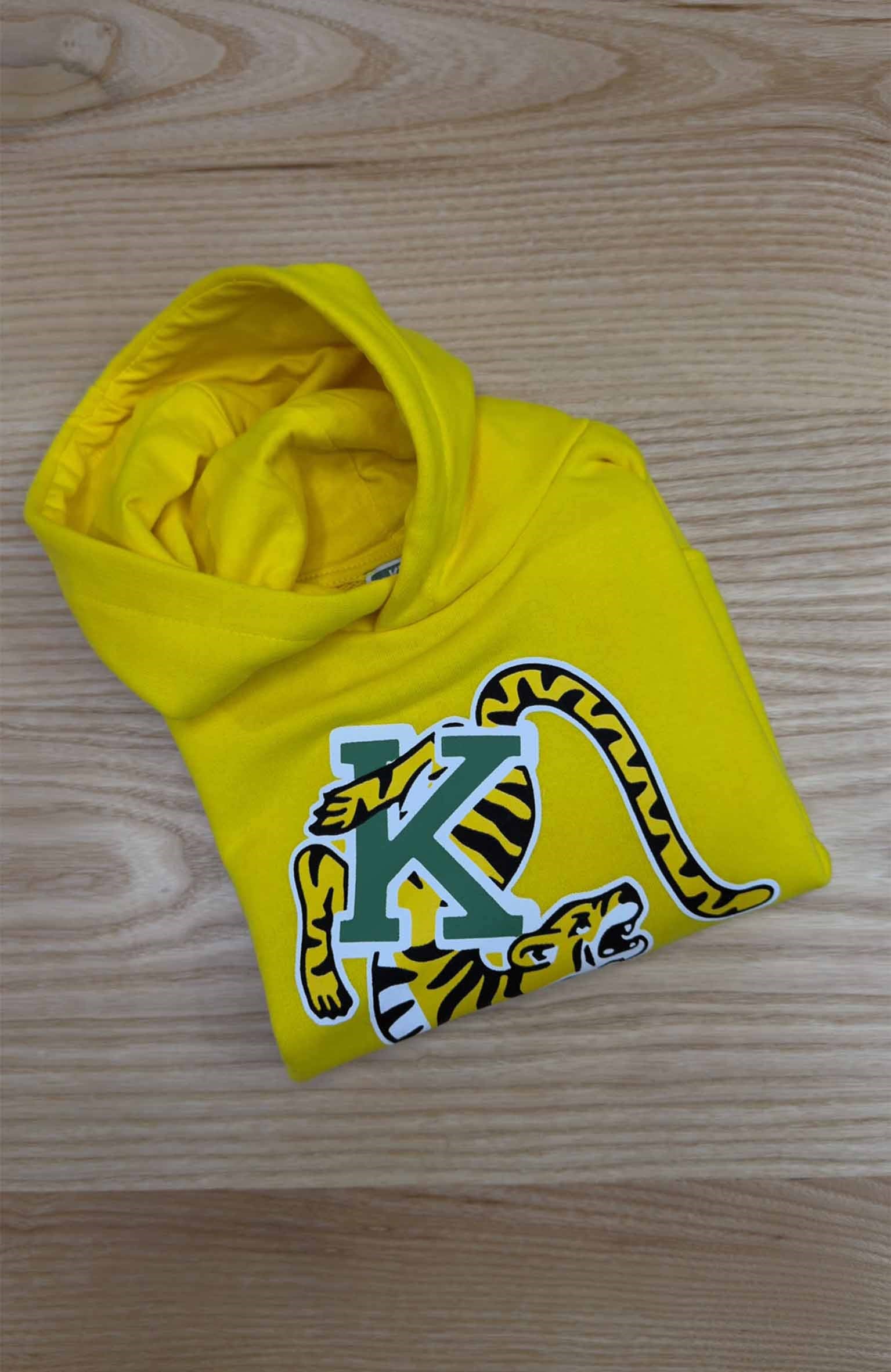 C2568 KNZ KAPÜŞONLU BASKILI SARI SWEAT 