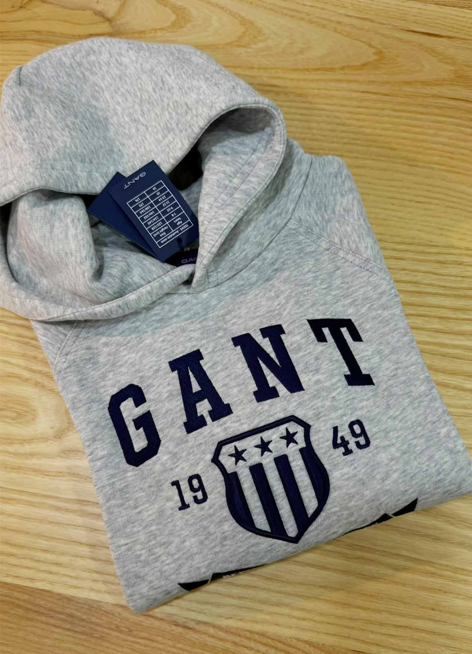 C2575  NAKIŞLI   KAPÜŞONLU GRİ SWEAT