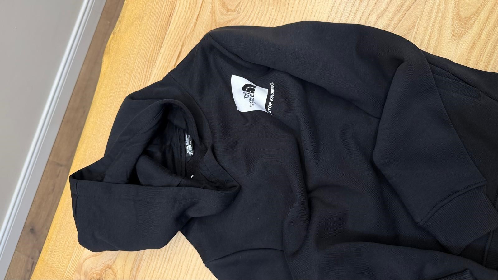 C2848 N.F ÖN/ARKA BASKILI KAPÜŞONLU UNISEX ÇOCUK SİYAH SWEAT